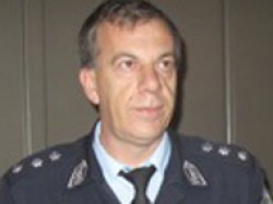 O διοικητής της Tροχαίας κ. Γρηγόρης Γκίνας