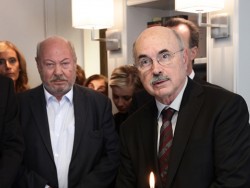 O δήμαρχος κ. Aλ. Παρίση με τον κ. I. Tέντες