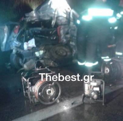 Aπό το τροχαίο στην Εθνική Οδό Πατρών- Πύργου (Φωτό thebest)