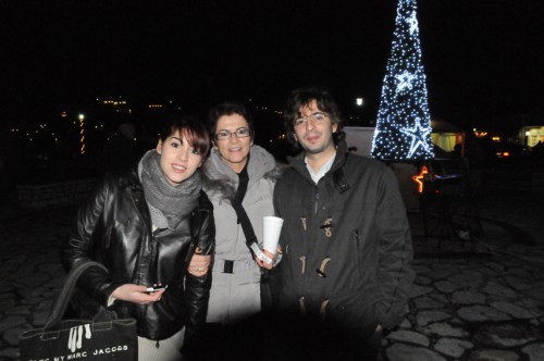 Η δήμαρχος με τα δύο της παιδιά, Αντώνη και Σύλβια