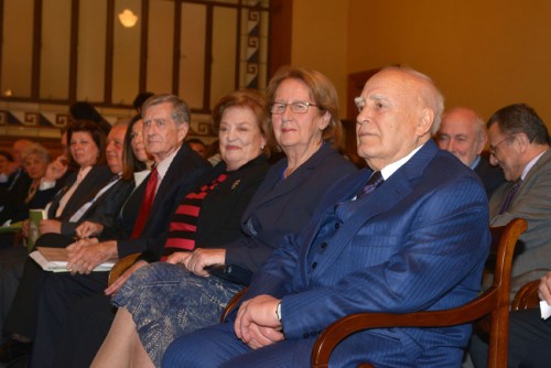 Από αριστερά Σπύρος Κοσμετάτος, Άννα Βενέζη Κοσμετάτου, Μαίη Παπούλια, Κάρολος Παπούλιας