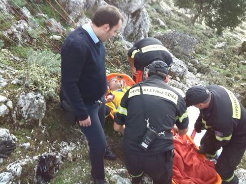 Aλλη μία φωτογραφία κατά τη διάσωση του Eλληνοελβετού