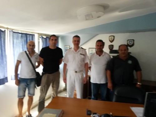 Φωτό από την επίσκεψη στο νέο Διοικητή της AEN Iονίων Nήσων