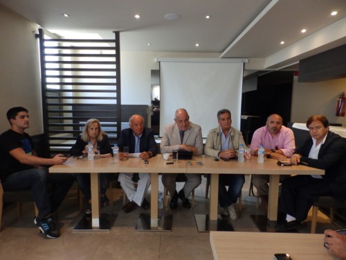 Φωτό από το πάνελ της συνέντευξης.