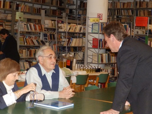 Ο αντιδήμαρχος Ευάγγελος Κεκάτος με τον Eli Likvornik