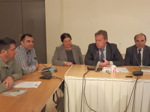 Στιγμιότυπο από το πάνελ της συνέντευξης Τύπου